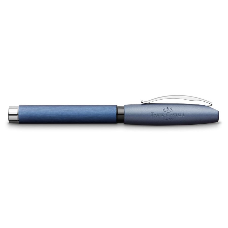 Faber-Castell - Essentio Aluminium Füller, Federbreite EF, blau