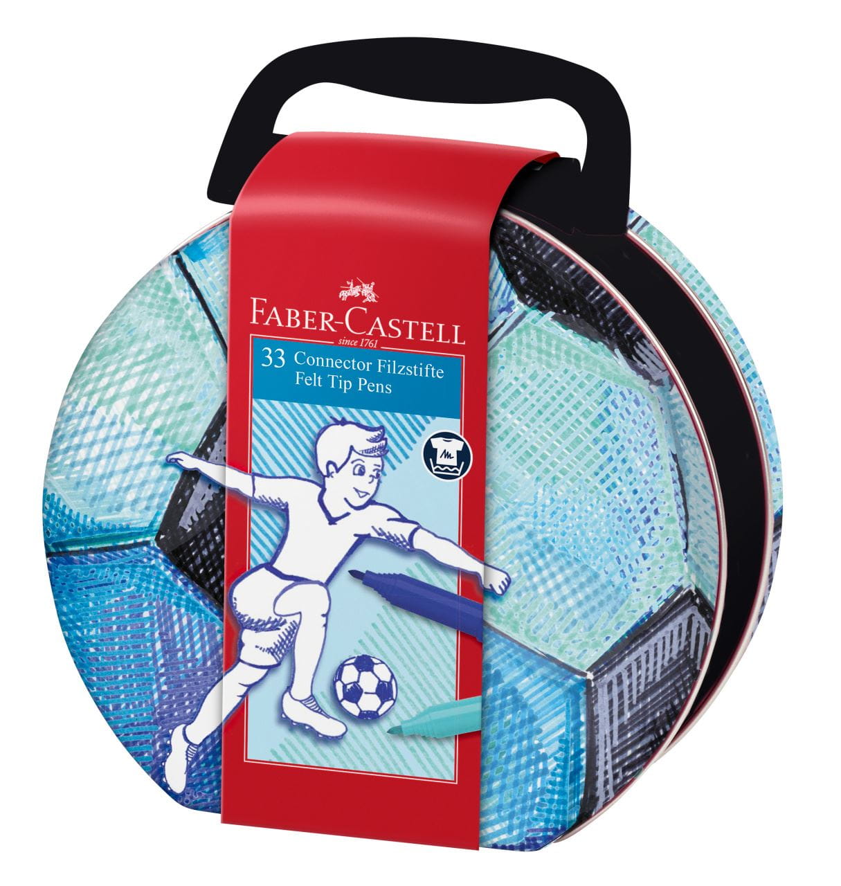 Faber-Castell - Filzstift Connector Fußballkoffer