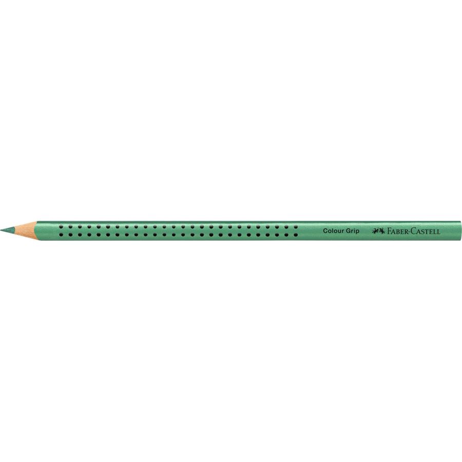 Faber-Castell - Colour Grip Buntstift, Grün metallic