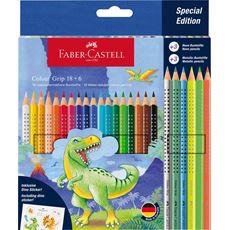 Faber-Castell - Colour Grip Bunstift, Special Edition Dino, 24er
