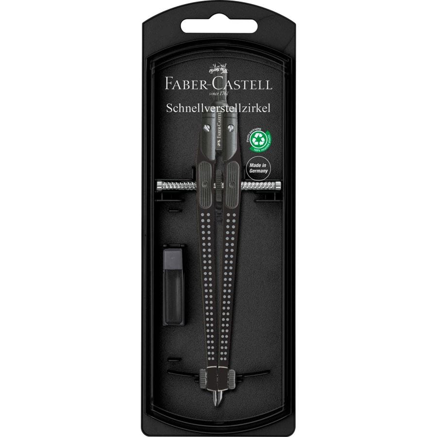 Faber-Castell - Grip Schnellverstellzirkel, schwarz