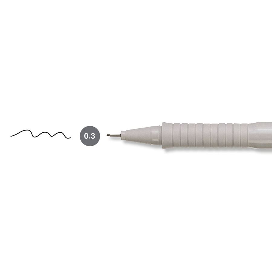 Faber-Castell - Ecco Pigment Tintenschreiber, 0.3 mm, schwarz