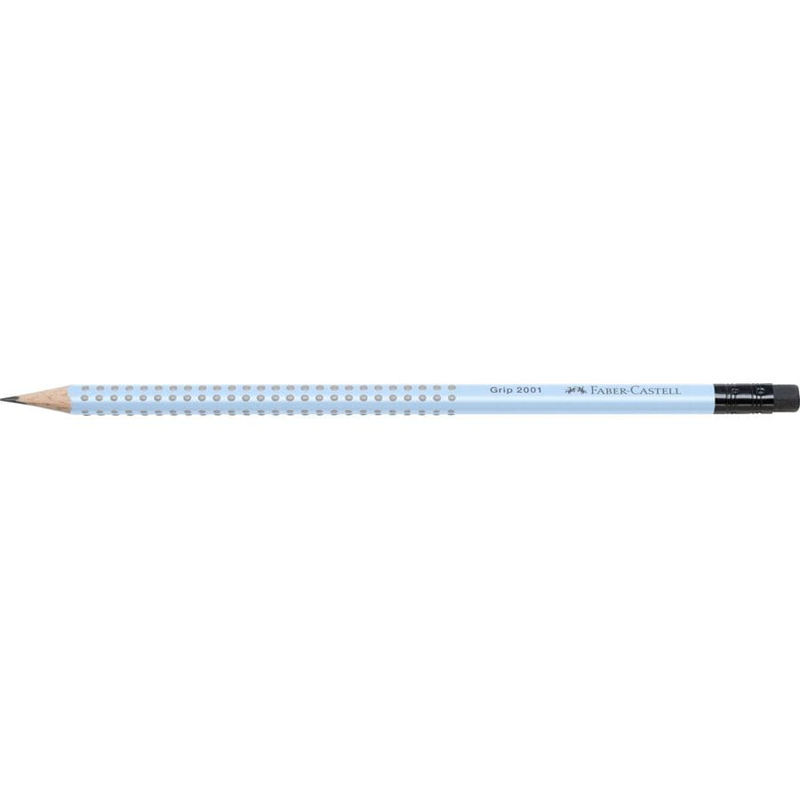 Faber-Castell - Bleistift Grip 2001 mit Gummitip B sky blue