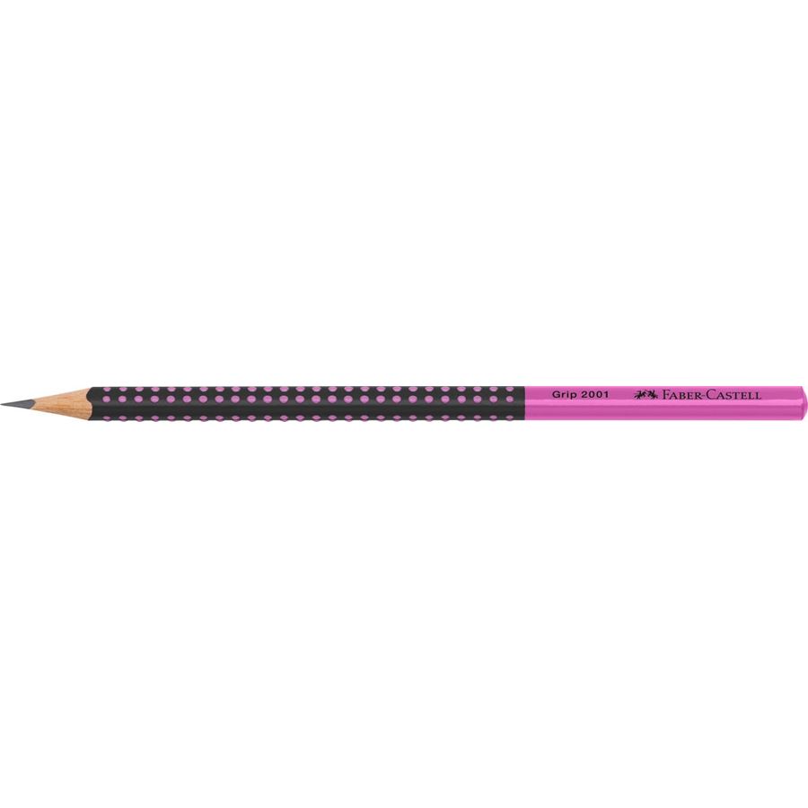 Faber-Castell - Bleistift Grip 2001 Two Tone schwarz/pink