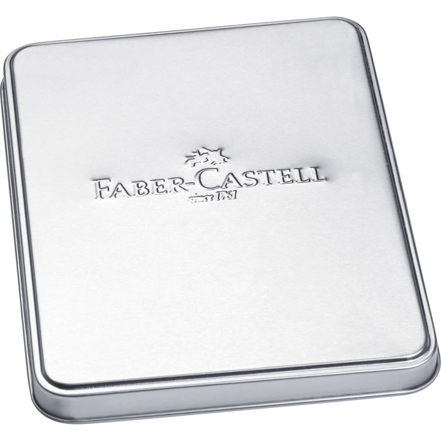 Faber-Castell - Grip 2011 Füller, Geschenketui, silber, 4-teilig