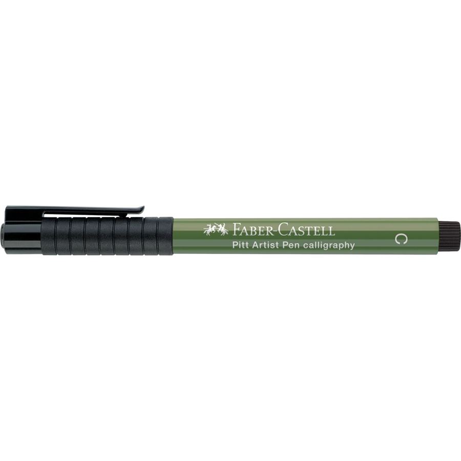 Faber-Castell - Pitt Artist Pen Calligraphy Tuschestift chromoxydgrün stumpf