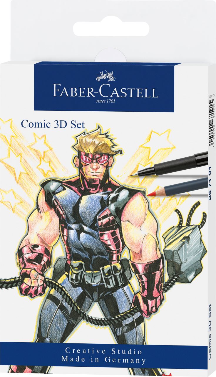 Faber-Castell - Comic Illustration 3D-Set, 11-teilig