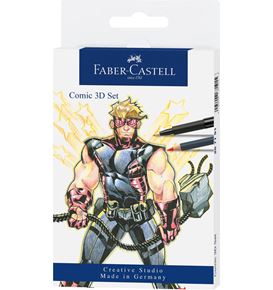 Faber-Castell - Comic Illustration 3D-Set, 11-teilig