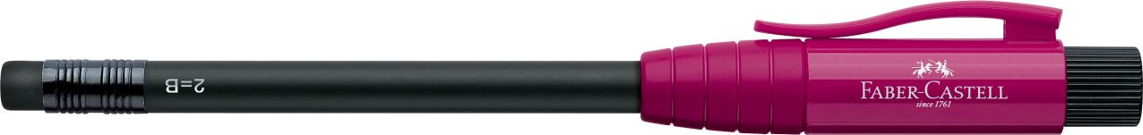 Faber-Castell - Perfekter Bleistift II mit eingebautem Spitzer, brombeer