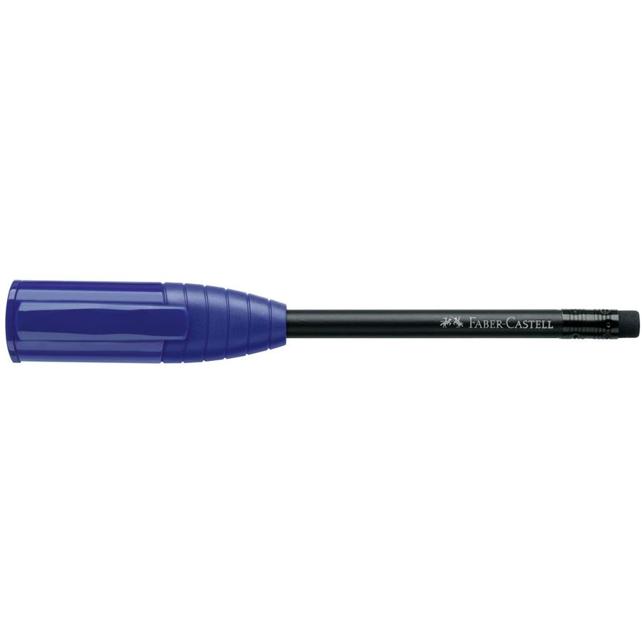 Faber-Castell - Perfekter Bleistift III mit eingebauter Spitzerbox, blau