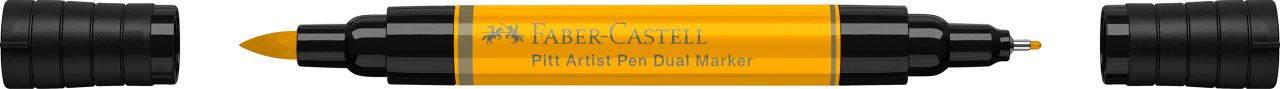 Faber-Castell - Pitt Artist Pen Dual Marker Tuschestift, chromgelb dunkel