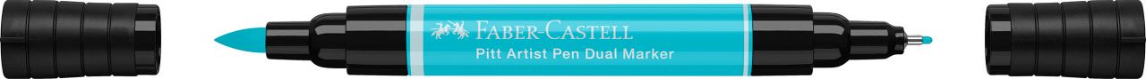 Faber-Castell - Pitt Artist Pen Dual Marker Tuschestift, kobalttürkis hell