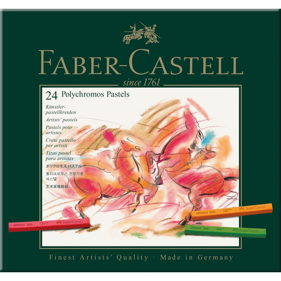 Faber-Castell - Polychromos Pastellkreide, 24er Etui