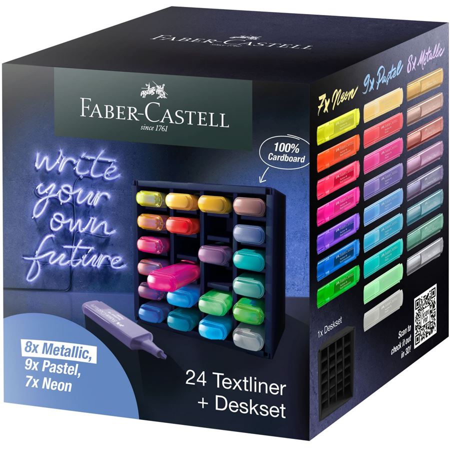 Faber-Castell - Textmarker TL 46 24er Deskset