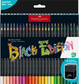 Faber-Castell - Black Edition Buntstifte, 50er Kartonetui